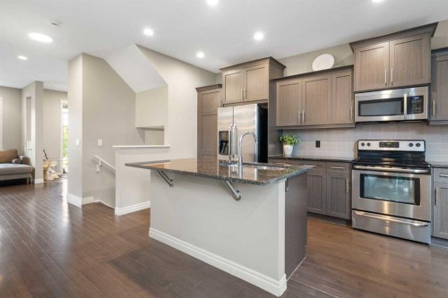 393 Nolanfield Way Nw, Calgary, AB - Indoor Photo Showing Kitchen With Upgraded Kitchen