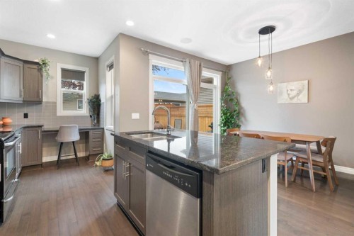 393 Nolanfield Way Nw, Calgary, AB - Indoor Photo Showing Kitchen With Upgraded Kitchen