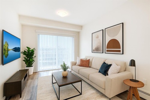 2411-298 Sage Meadows Park Nw, Calgary, AB - Indoor Photo Showing Living Room