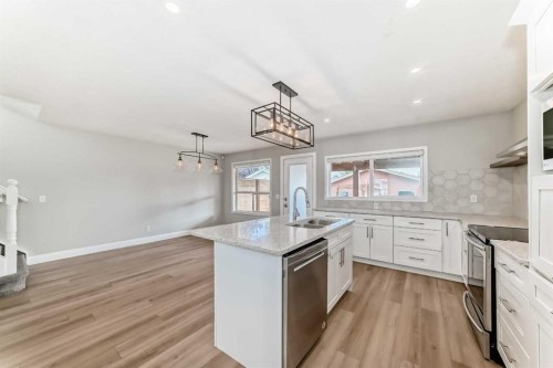 237 Tarington Close Ne, Calgary, AB - Indoor Photo Showing Kitchen With Stainless Steel Kitchen With Upgraded Kitchen