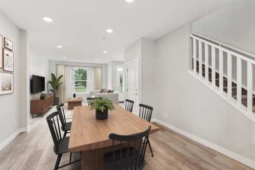 16 Alderwood Close Se, Calgary, AB - Indoor Photo Showing Dining Room