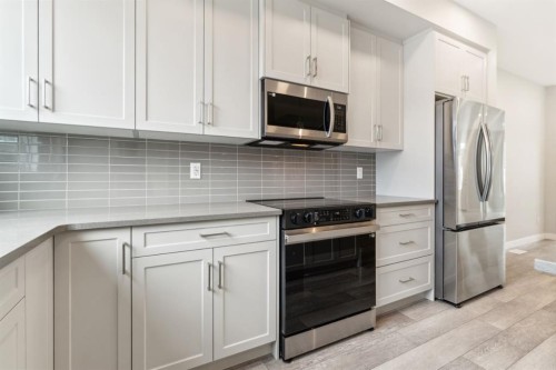 16 Alderwood Close Se, Calgary, AB - Indoor Photo Showing Kitchen With Stainless Steel Kitchen With Upgraded Kitchen