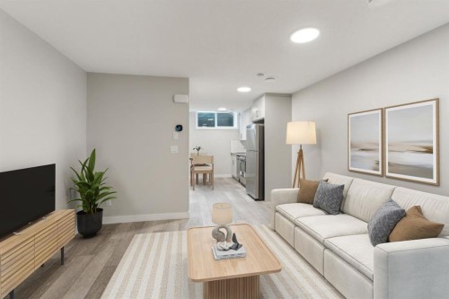 16 Alderwood Close Se, Calgary, AB - Indoor Photo Showing Living Room