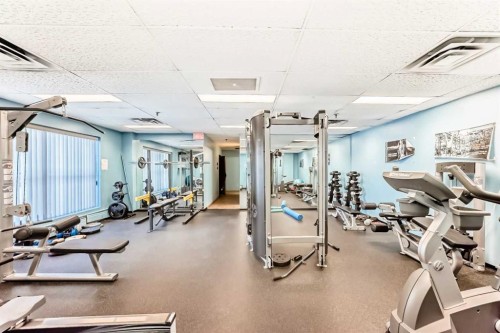 308-718 12 Avenue Sw, Calgary, AB - Indoor Photo Showing Gym Room