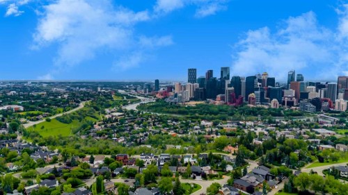 1408 Crescent Road Nw, Calgary, AB - Outdoor With View