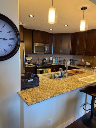 701-16 Varsity Estates Circle Nw, Calgary, AB - Indoor Photo Showing Kitchen With Double Sink