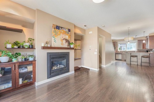 22 Skyview Ranch Gardens Ne, Calgary, AB - Indoor Photo Showing Living Room With Fireplace