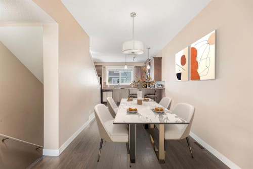 22 Skyview Ranch Gardens Ne, Calgary, AB - Indoor Photo Showing Dining Room