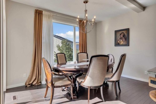 1544 Panatella Boulevard Nw, Calgary, AB - Indoor Photo Showing Dining Room