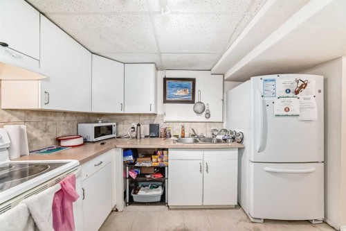 5307 Madigan Drive Ne, Calgary, AB - Indoor Photo Showing Kitchen With Double Sink