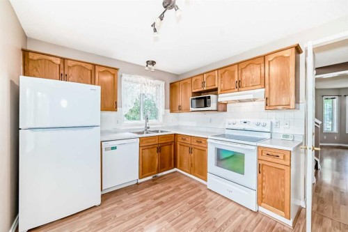 46 Coverdale Way Ne, Calgary, AB - Indoor Photo Showing Kitchen With Double Sink