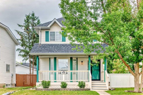 46 Coverdale Way Ne, Calgary, AB - Outdoor With Deck Patio Veranda