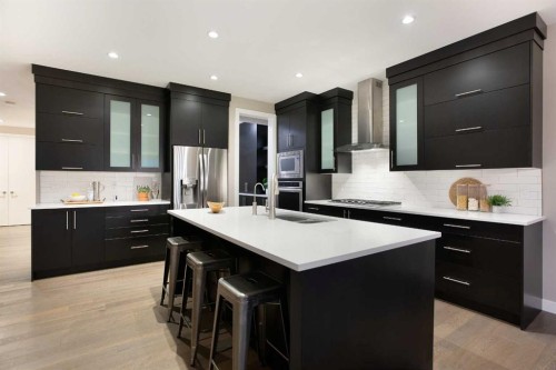 79 Cranarch Terrace Se, Calgary, AB - Indoor Photo Showing Kitchen With Double Sink With Upgraded Kitchen