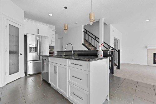 309 Sage Meadows Circle Nw, Calgary, AB - Indoor Photo Showing Kitchen With Stainless Steel Kitchen With Upgraded Kitchen
