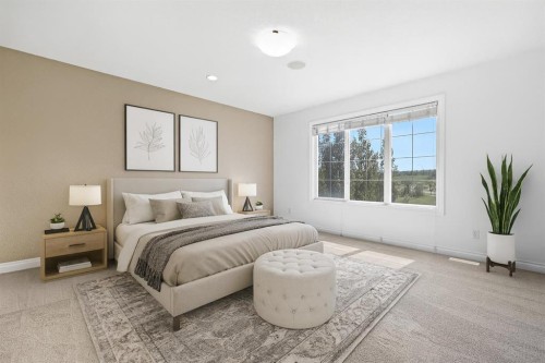 309 Sage Meadows Circle Nw, Calgary, AB - Indoor Photo Showing Bedroom