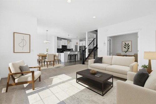 309 Sage Meadows Circle Nw, Calgary, AB - Indoor Photo Showing Living Room