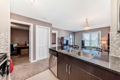 3407-81 Legacy Boulevard Se, Calgary, AB - Indoor Photo Showing Kitchen With Double Sink