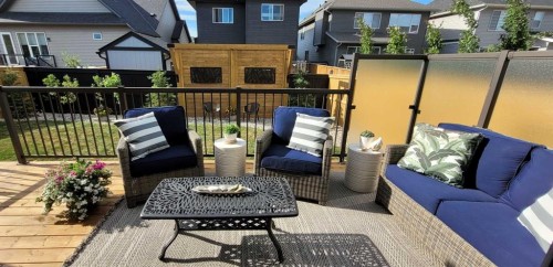 352 Coopersfield Rise Sw, Airdrie, AB - Outdoor With Deck Patio Veranda With Exterior