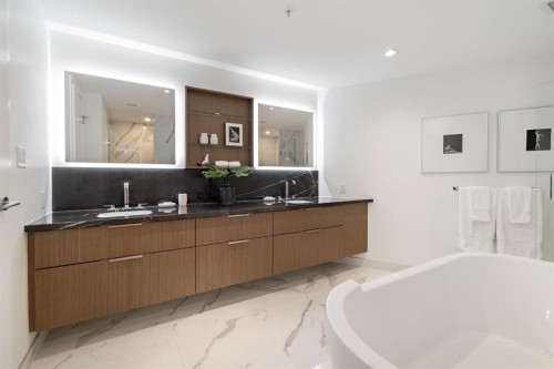 102-88 Waterfront Mews Sw, Calgary, AB - Indoor Photo Showing Bathroom