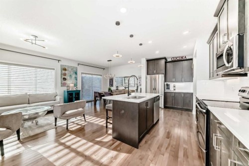 114 Walgrove Green Se, Calgary, AB - Indoor Photo Showing Kitchen With Stainless Steel Kitchen With Upgraded Kitchen