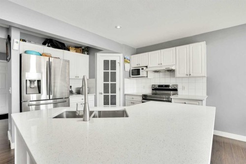 151 Saddlehorn Close Ne, Calgary, AB - Indoor Photo Showing Kitchen With Double Sink