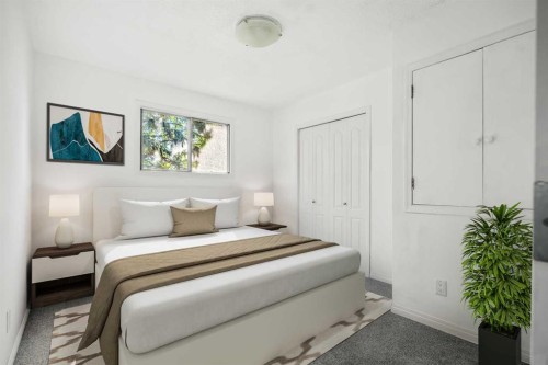 1640 15 Street Se, Calgary, AB - Indoor Photo Showing Bedroom
