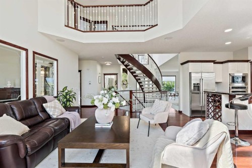 10417 Hamptons Boulevard Nw, Calgary, AB - Indoor Photo Showing Living Room