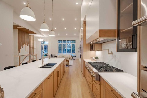 1651 St Andrews Place Nw, Calgary, AB - Indoor Photo Showing Kitchen With Double Sink With Upgraded Kitchen