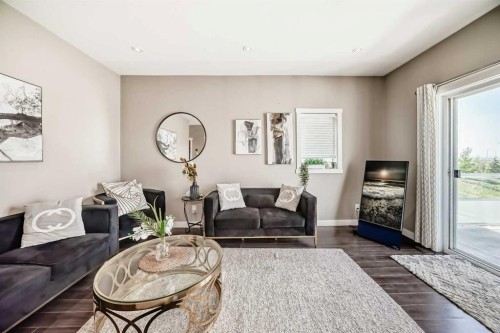 520 Redstone View Ne, Calgary, AB - Indoor Photo Showing Living Room