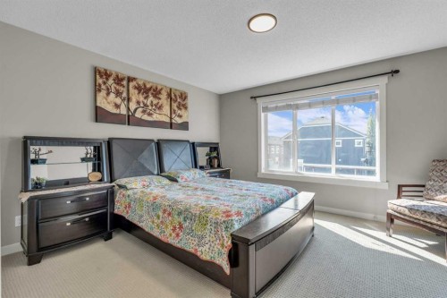 57 Silverado Skies Drive Sw, Calgary, AB - Indoor Photo Showing Bedroom