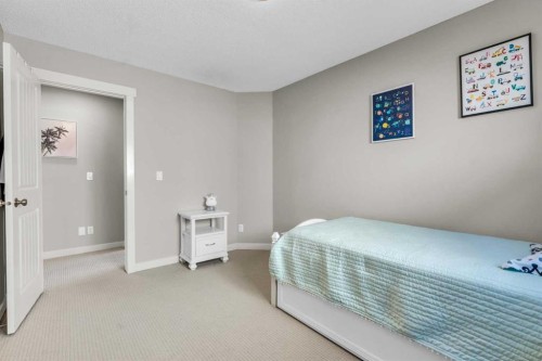 57 Silverado Skies Drive Sw, Calgary, AB - Indoor Photo Showing Bedroom