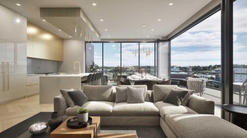 905-100 10A Street Nw, Calgary, AB - Indoor Photo Showing Living Room