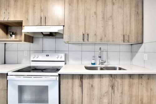 99 Savanna Way Ne, Calgary, AB - Indoor Photo Showing Kitchen With Double Sink