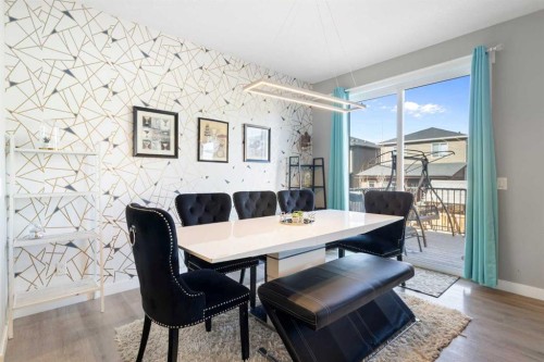 218 Willow Place, Cochrane, AB - Indoor Photo Showing Dining Room
