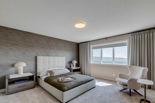 111 Sundown Crescent, Cochrane, AB - Indoor Photo Showing Bedroom