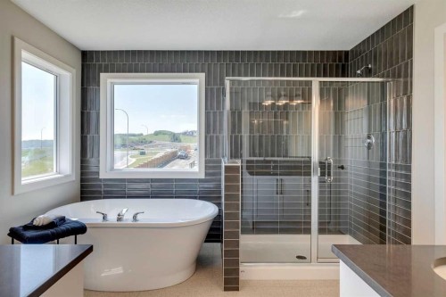 111 Sundown Crescent, Cochrane, AB - Indoor Photo Showing Bathroom