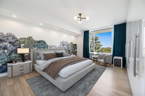 609-3204 Rideau Place Sw, Calgary, AB - Indoor Photo Showing Bedroom