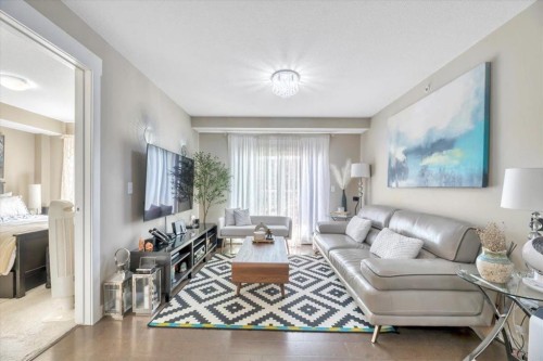 1210-302 Skyview Ranch Drive, Calgary, AB - Indoor Photo Showing Living Room
