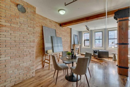 221-220 11 Avenue Se, Calgary, AB - Indoor Photo Showing Dining Room