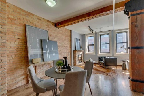 221-220 11 Avenue Se, Calgary, AB - Indoor Photo Showing Dining Room