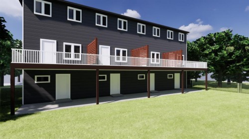 #1-106 4Th Street Nw, Sundre, AB - Outdoor With Deck Patio Veranda With Exterior