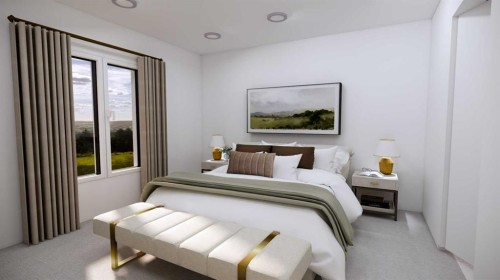 #1-106 4Th Street Nw, Sundre, AB - Indoor Photo Showing Bedroom