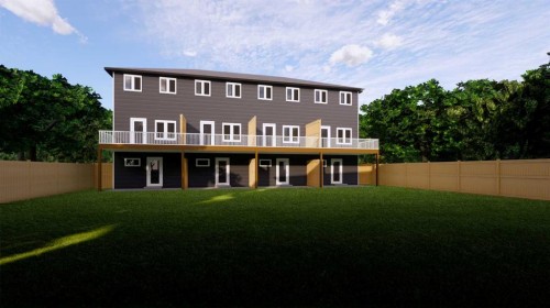 #1-106 4Th Street Nw, Sundre, AB - Outdoor With Deck Patio Veranda