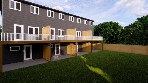 #1-106 4Th Street Nw, Sundre, AB - Outdoor With Deck Patio Veranda With Exterior