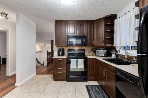 27 Bedfield Close Ne, Calgary, AB - Indoor Photo Showing Kitchen With Double Sink