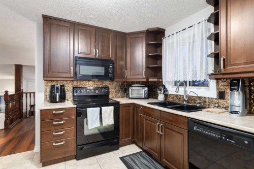 27 Bedfield Close Ne, Calgary, AB - Indoor Photo Showing Kitchen With Double Sink