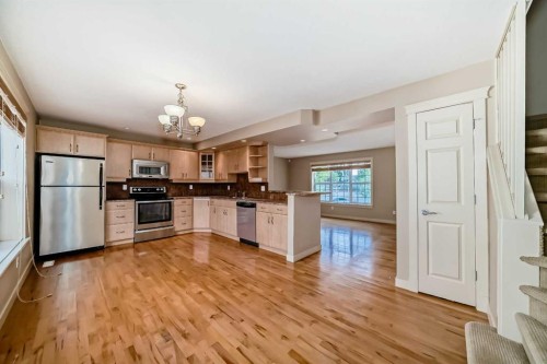 42 Ypres Green Sw, Calgary, AB - Indoor Photo Showing Kitchen With Stainless Steel Kitchen