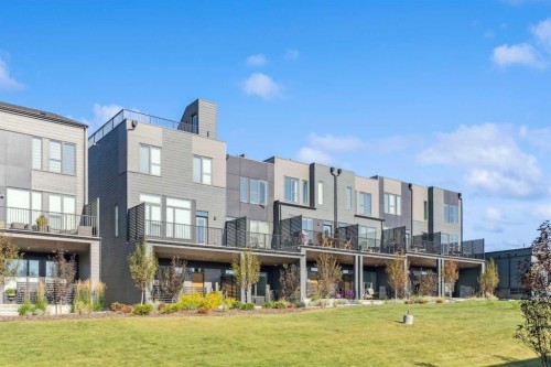 228 Sovereign Common Sw, Calgary, AB - Outdoor With Balcony With Deck Patio Veranda With Facade