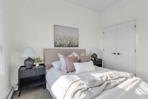 1402-350 Livingston Common Ne, Calgary, AB - Indoor Photo Showing Bedroom