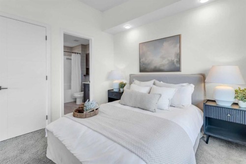1402-350 Livingston Common Ne, Calgary, AB - Indoor Photo Showing Bedroom